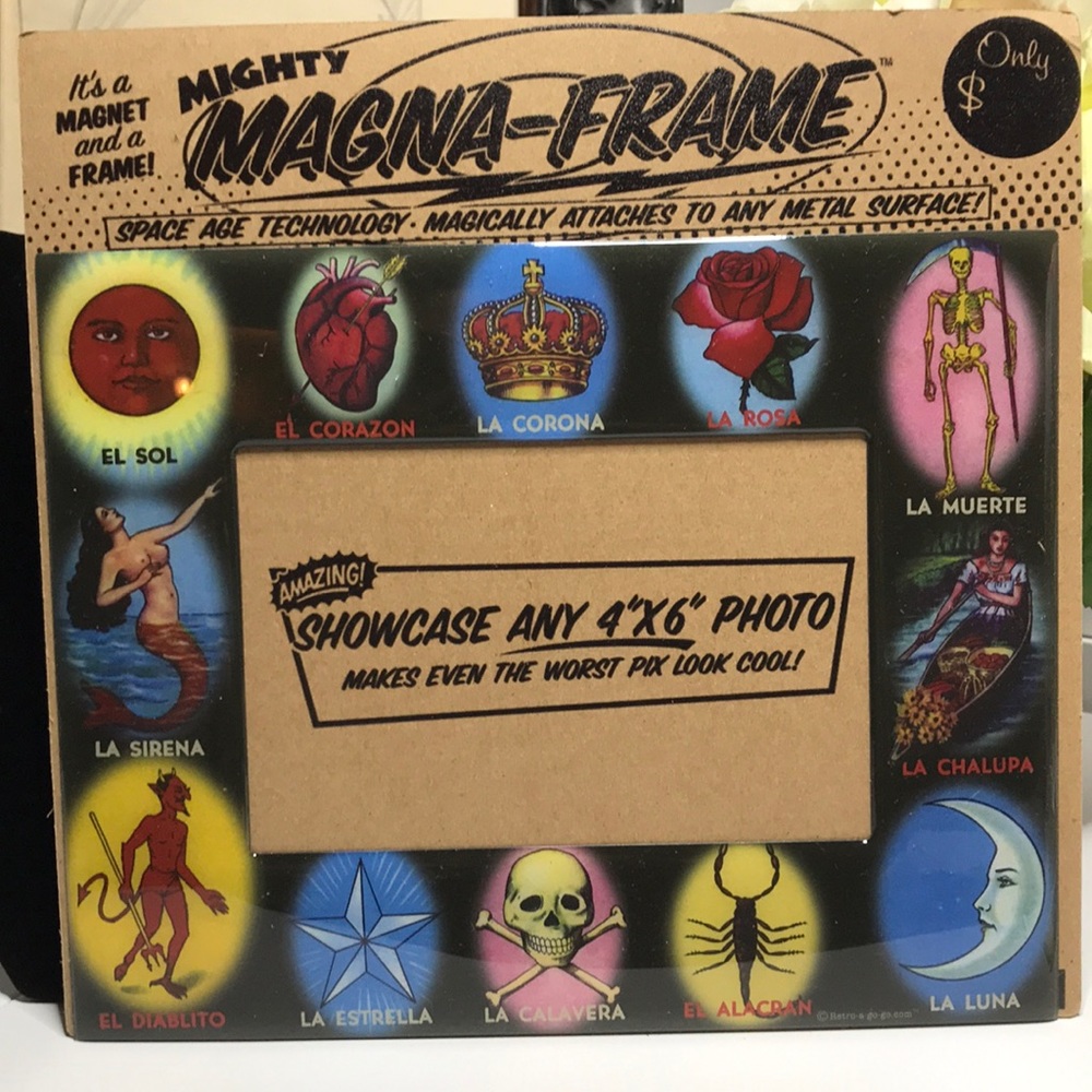 Mexican Loteria Magnetic Picture Frame ❤️